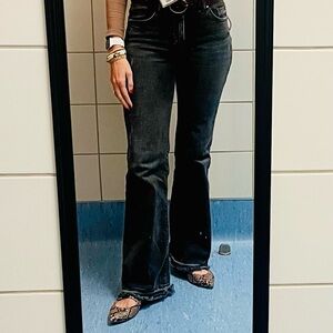 Express Black 70’s Flared Women's Jeans size 6 Long